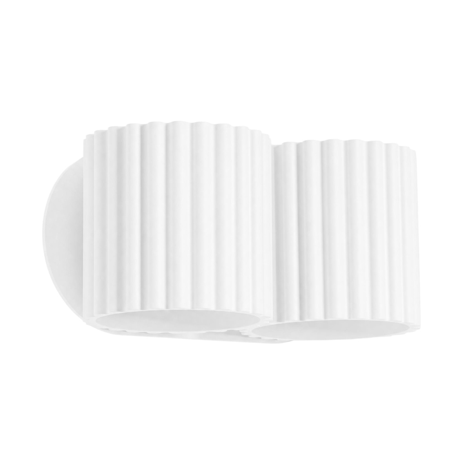 Appliques Aura Aluminium Blanc 2xg9 21cm Sollux