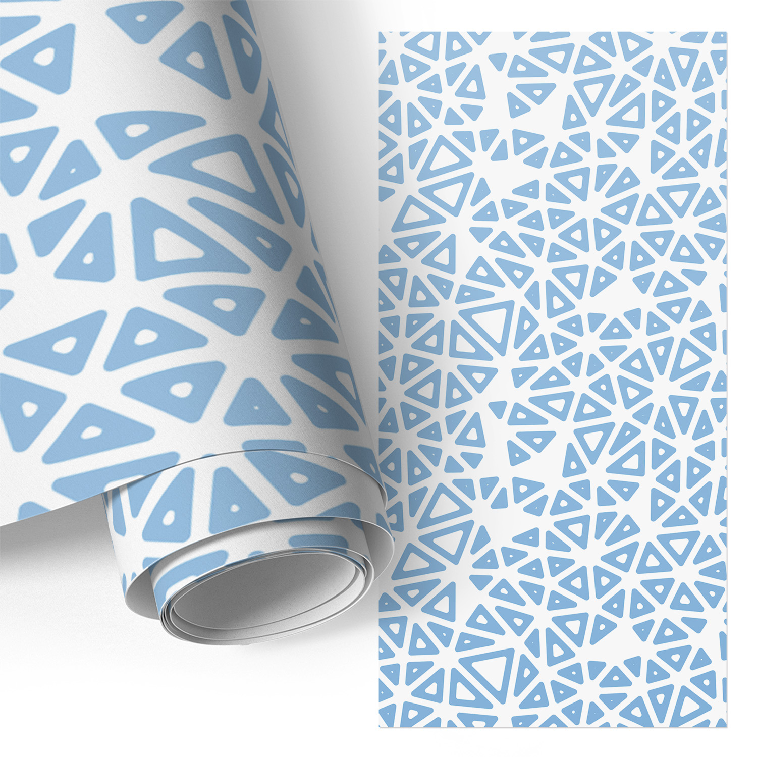 Film Auto-adhésif - Adhésif Décoratif - Imperméable - Pour Meubles - Pour Portes Formes Triangulaires 65x130 Cm