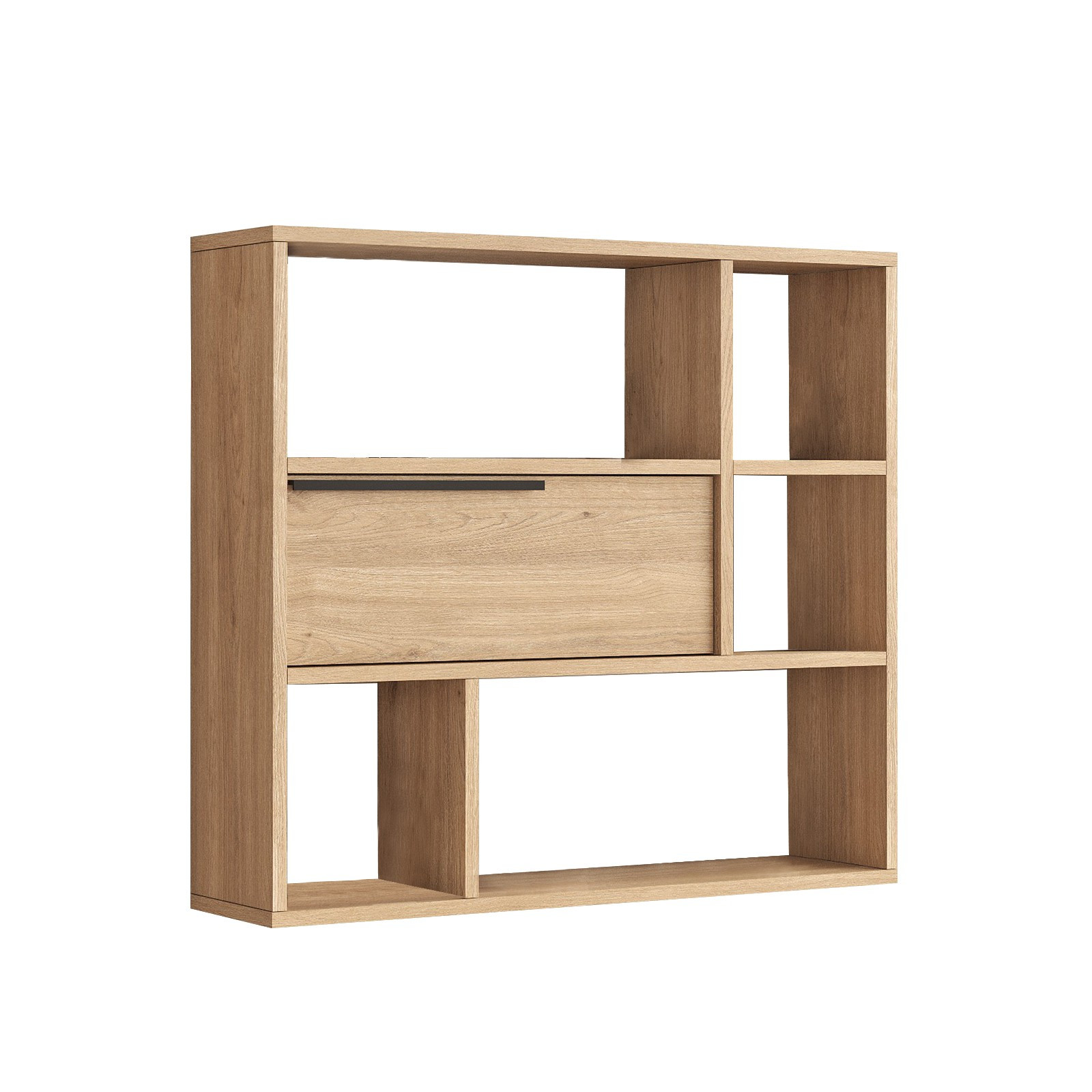 Étagère Murale En Bois "calvin" - 90 X 22 X 81 Cm - Marron