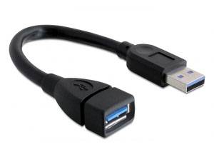 Delock Câble Usb Usb 3.0 Usb-a Mâle, Usb-a Femelle 0.15 M Noir 82776 Y462453