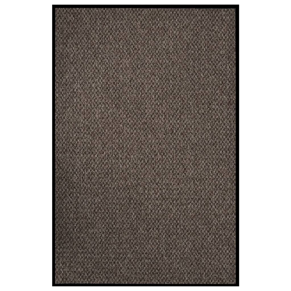 Paillasson De Porte D'Entrée 80 X 120 Cm Pp Beige Et Vinyle Antidérapant Dec040590