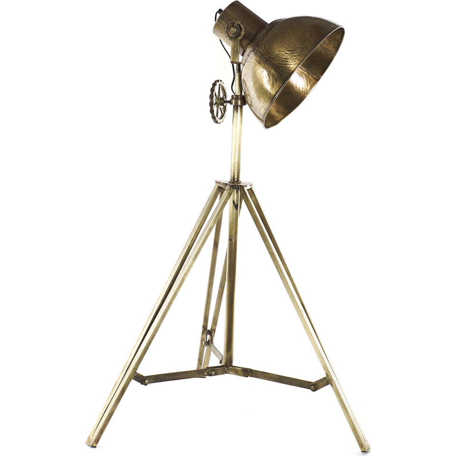 Lampadaire Élégance Moderne En Métal Doré - Doré Chic Et Contemporain