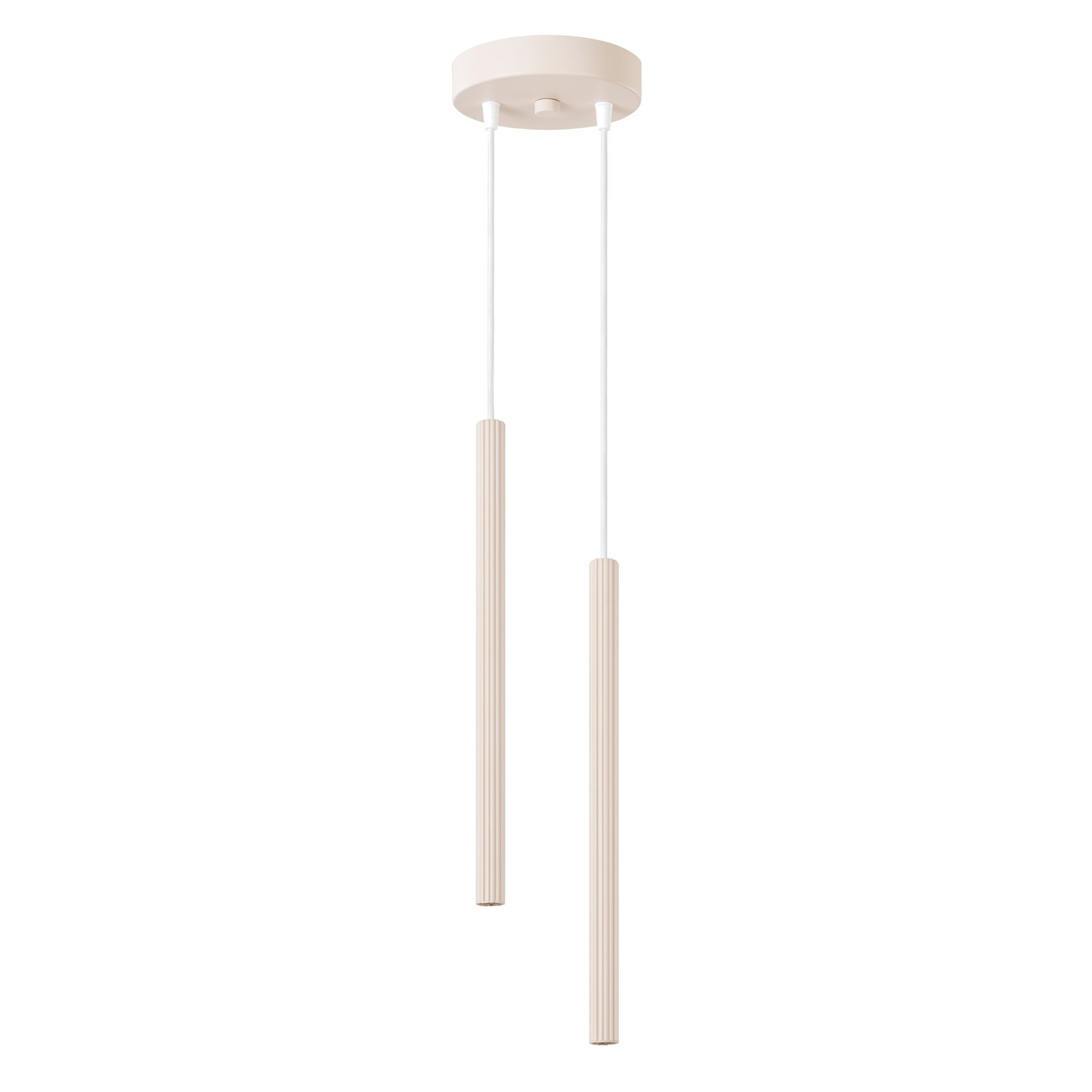 Suspensions Arche Acier Beige 2xg9 15cm Sollux