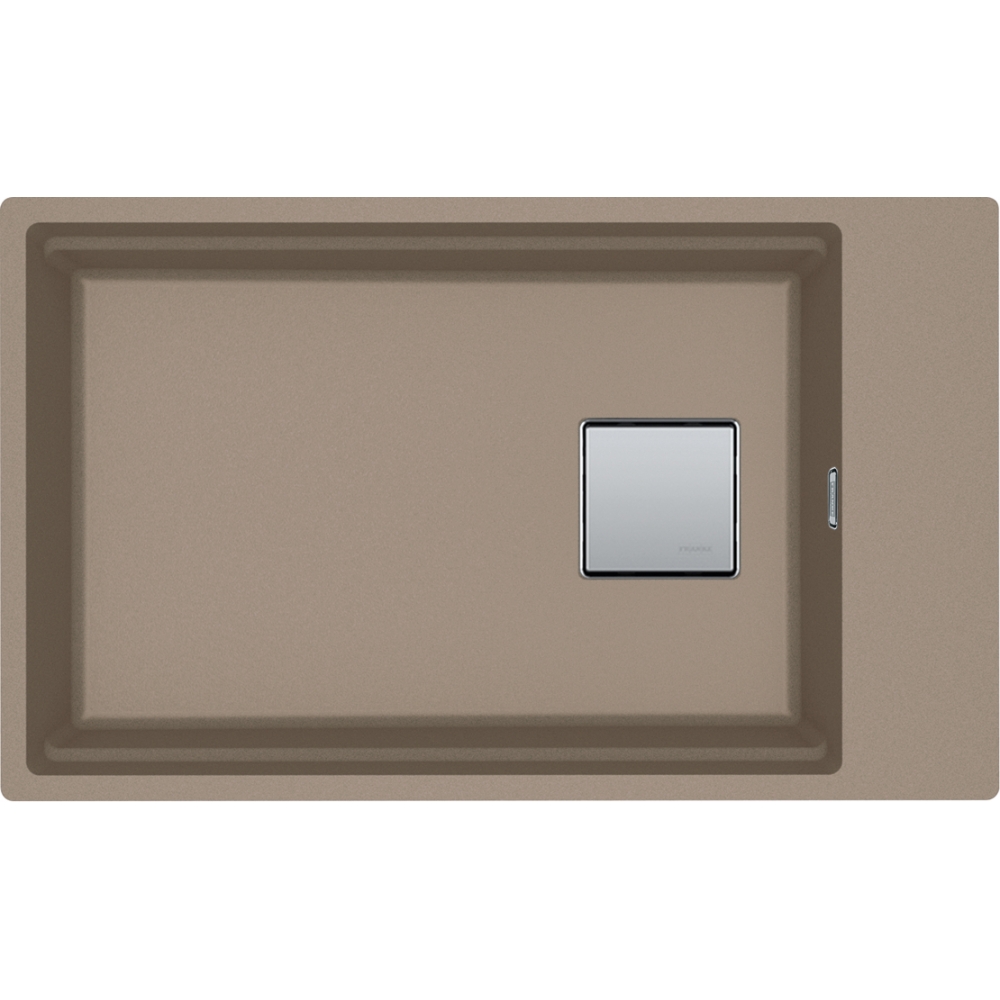 Franke - Cuve Kubus 2.0 Fragranit Kng 110-62 - Oyster - Bonde Automatique - 760 X 460 X 200 Mm