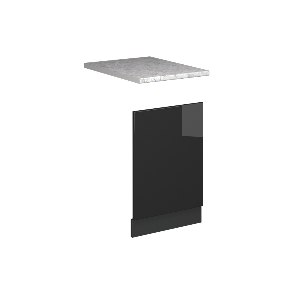 Façade Fame-line, Anthracite Haute Brillance, 45cm, Pt Marbre, Vicco