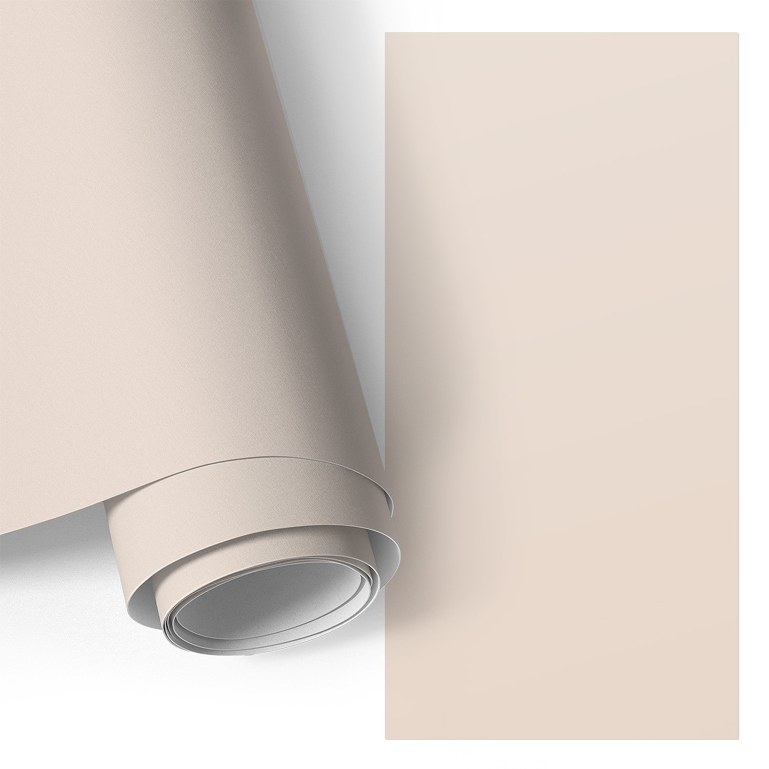 Film Adhesif Autocollant - Design Moderne - Imperméable - Pour Meubles - Pour Plans De Travail Beige Chaud 65x130 Cm