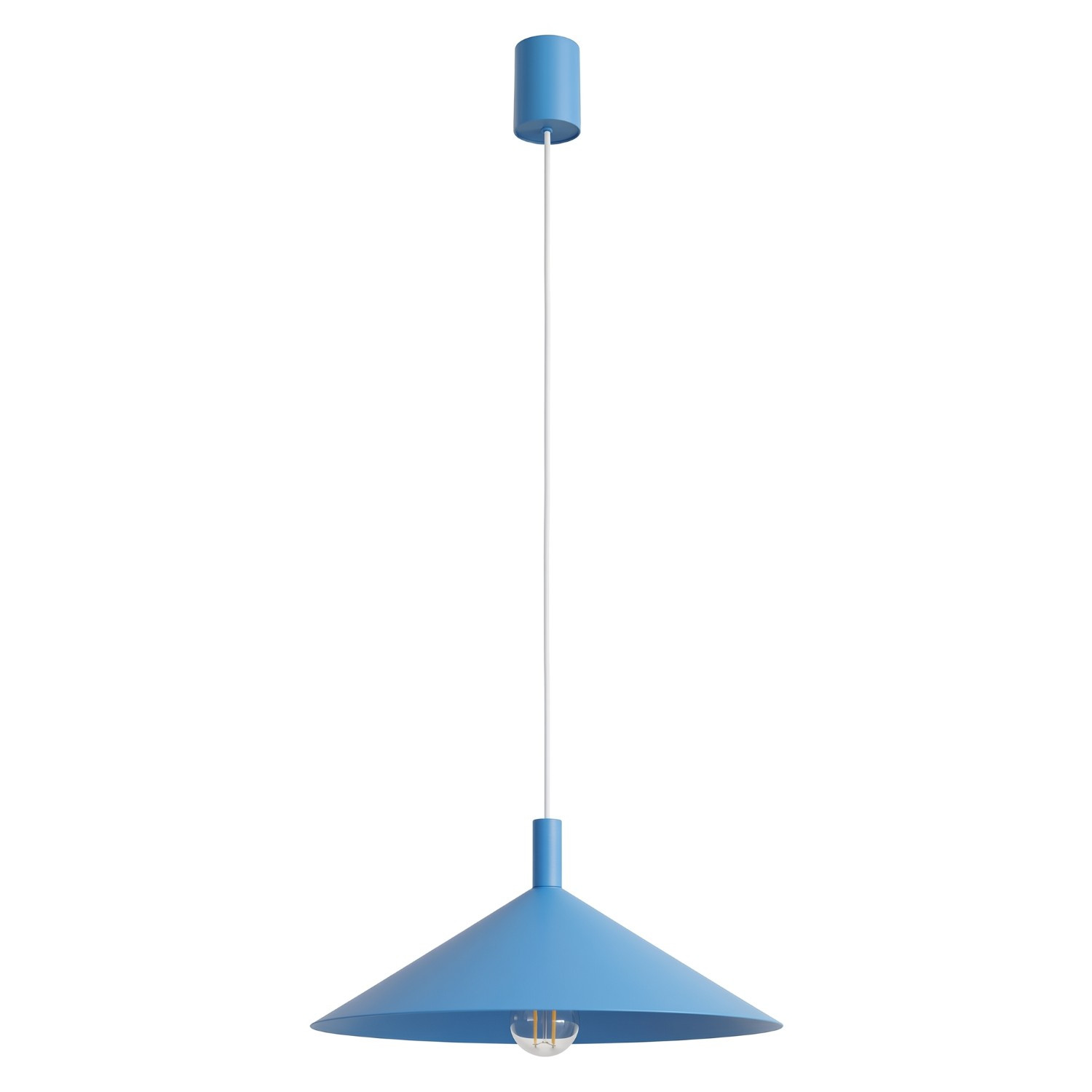 Suspensions Nox Acier Bleu Ciel 1xe27 40cm Sollux