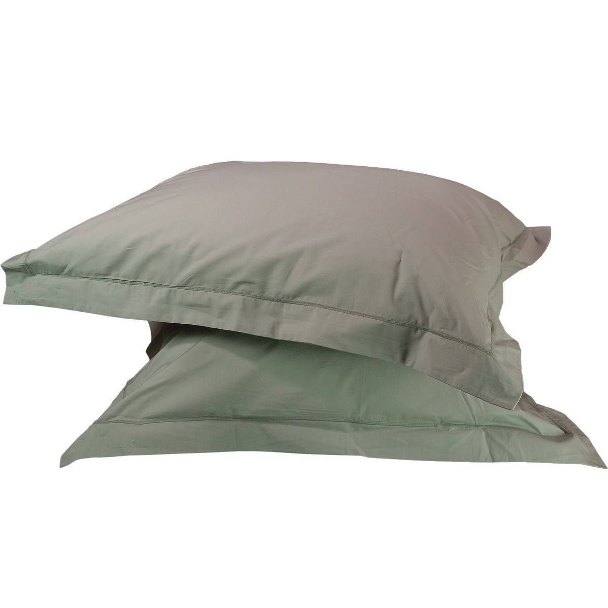 Taies D'Oreiller Percale De Coton Sensei - Gris Perle - 50x70lot2
