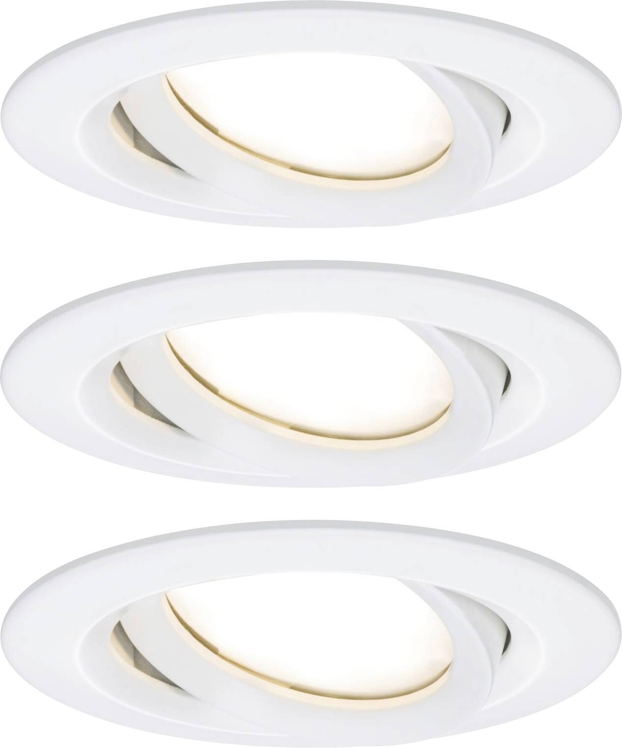 Spot Encastrable Pour Salle De Bains Jeu De 3 18 W Blanc Mat X236312 - Paulmann