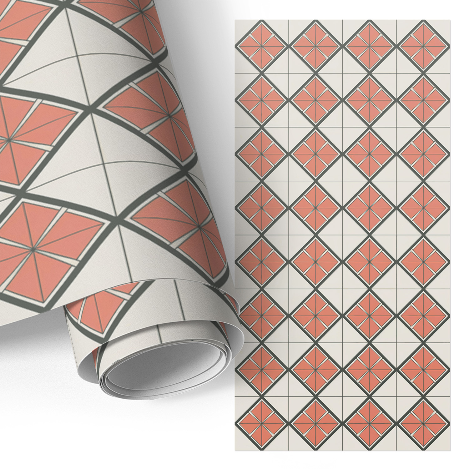 Revêtement Adhésif - Films Autoadhésifs - Application Facile - Pour Portes - Pour Meubles Carreaux En Damier 50x100 Cm
