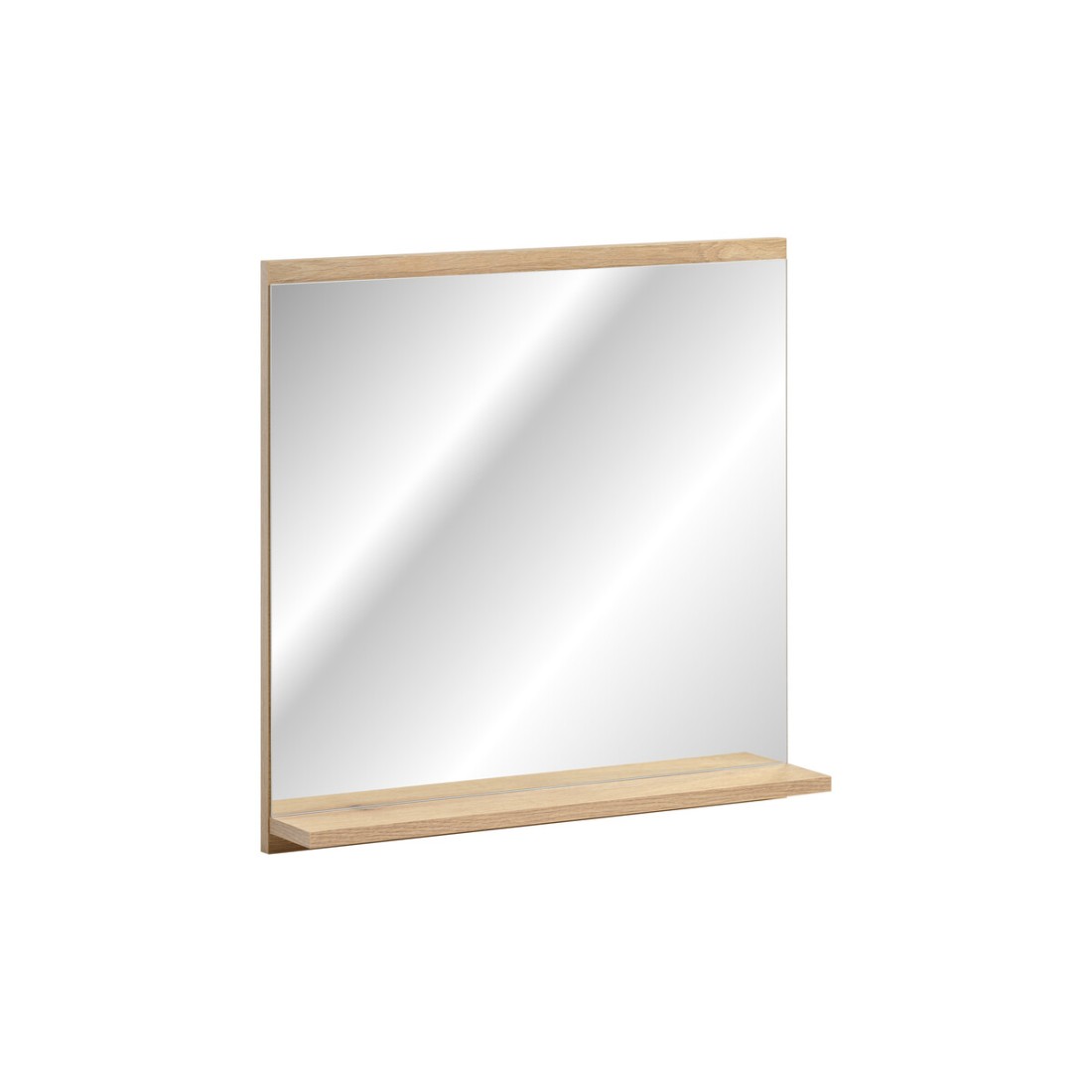Miroir Salle De Bain Rectangulaire 57x60 Cm Avec Rebord Rangement