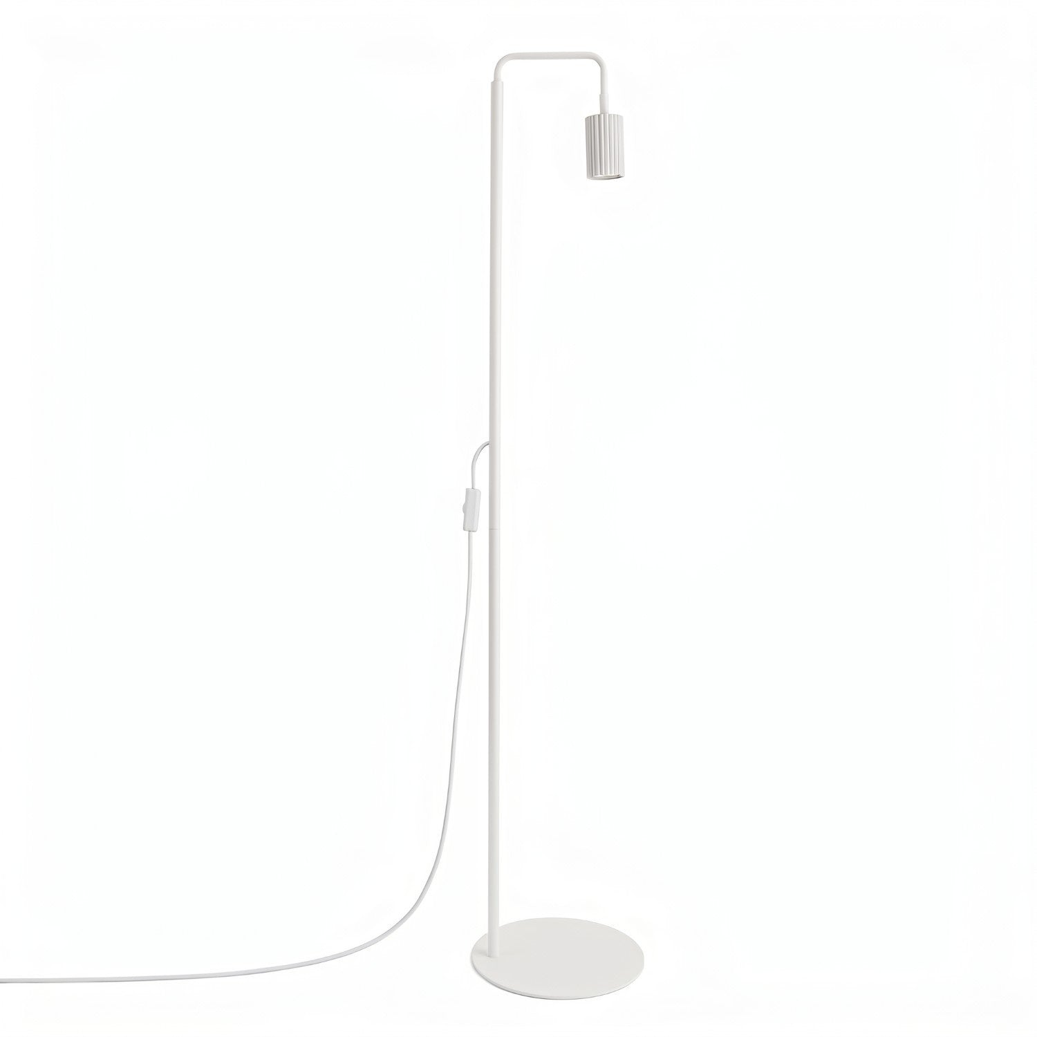 Lampadaire Moderne Blanc À Spot Orientable Cannelé 1xgu10 10w Karbon Sollux Lighting