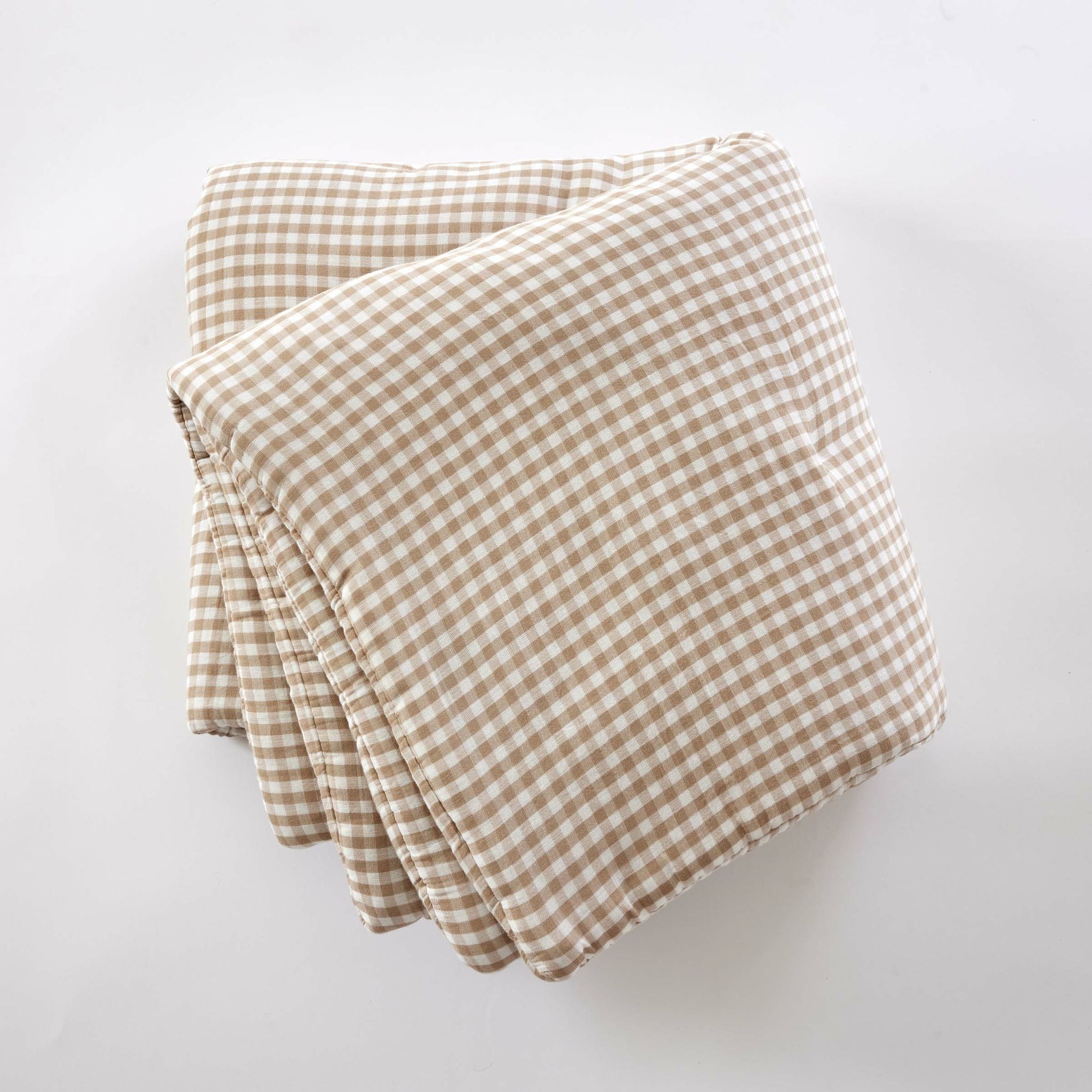 Bout De Lit 90 X 200 Cm Double Gaze De Coton Matelassé Vickie Ficelle