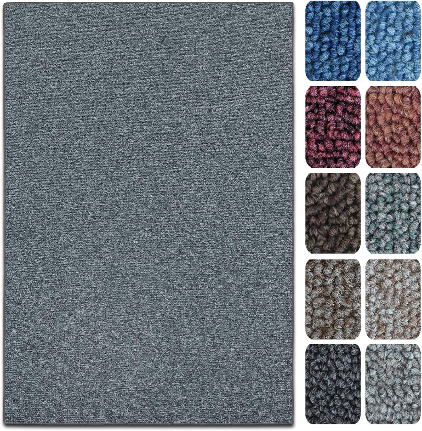 Tapis De Salon London Gris Foncé 50 X 100 Cm