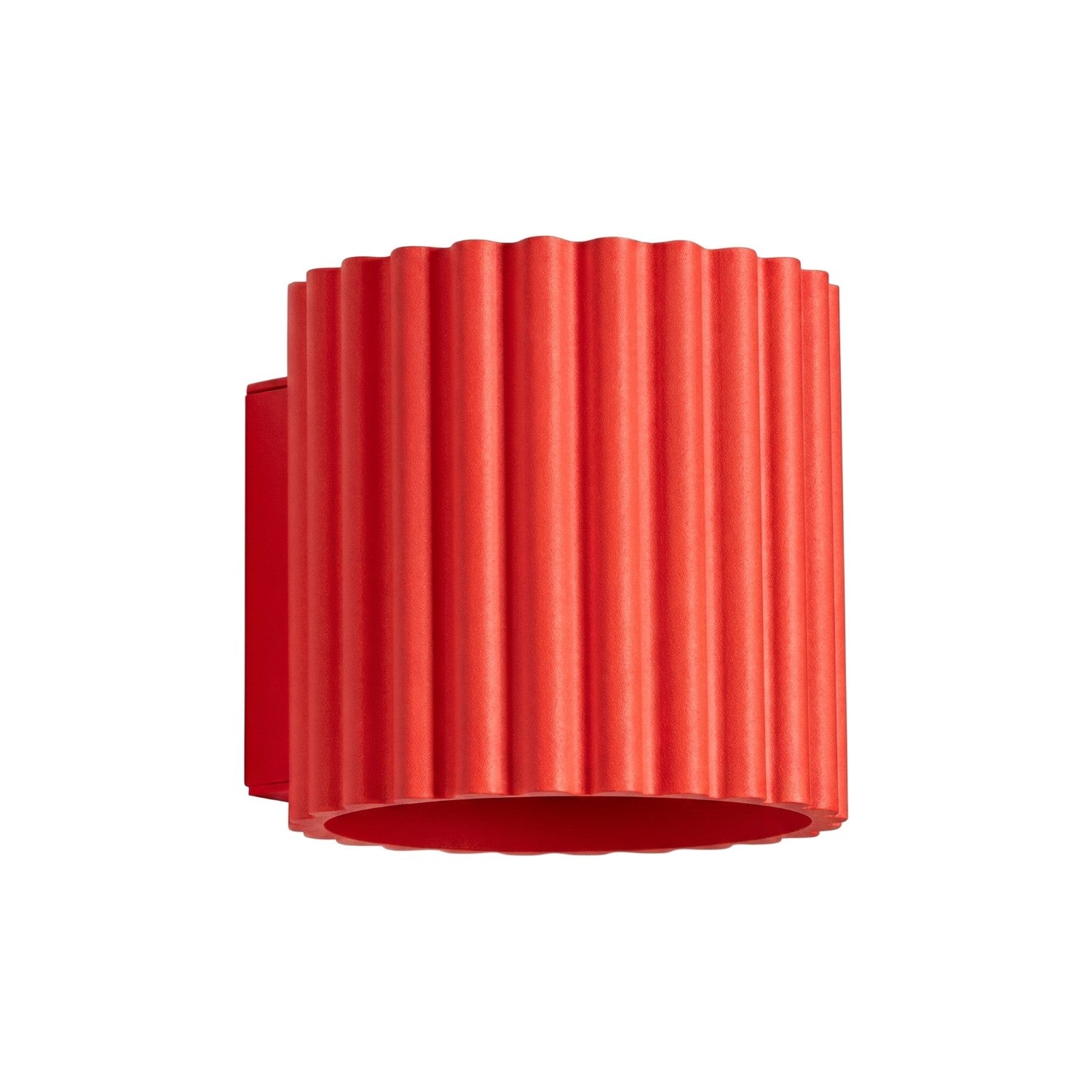 Applique Murale Moderne Rouge Rainurée Haut Bas 1xg9 8w Aura Sollux Lighting