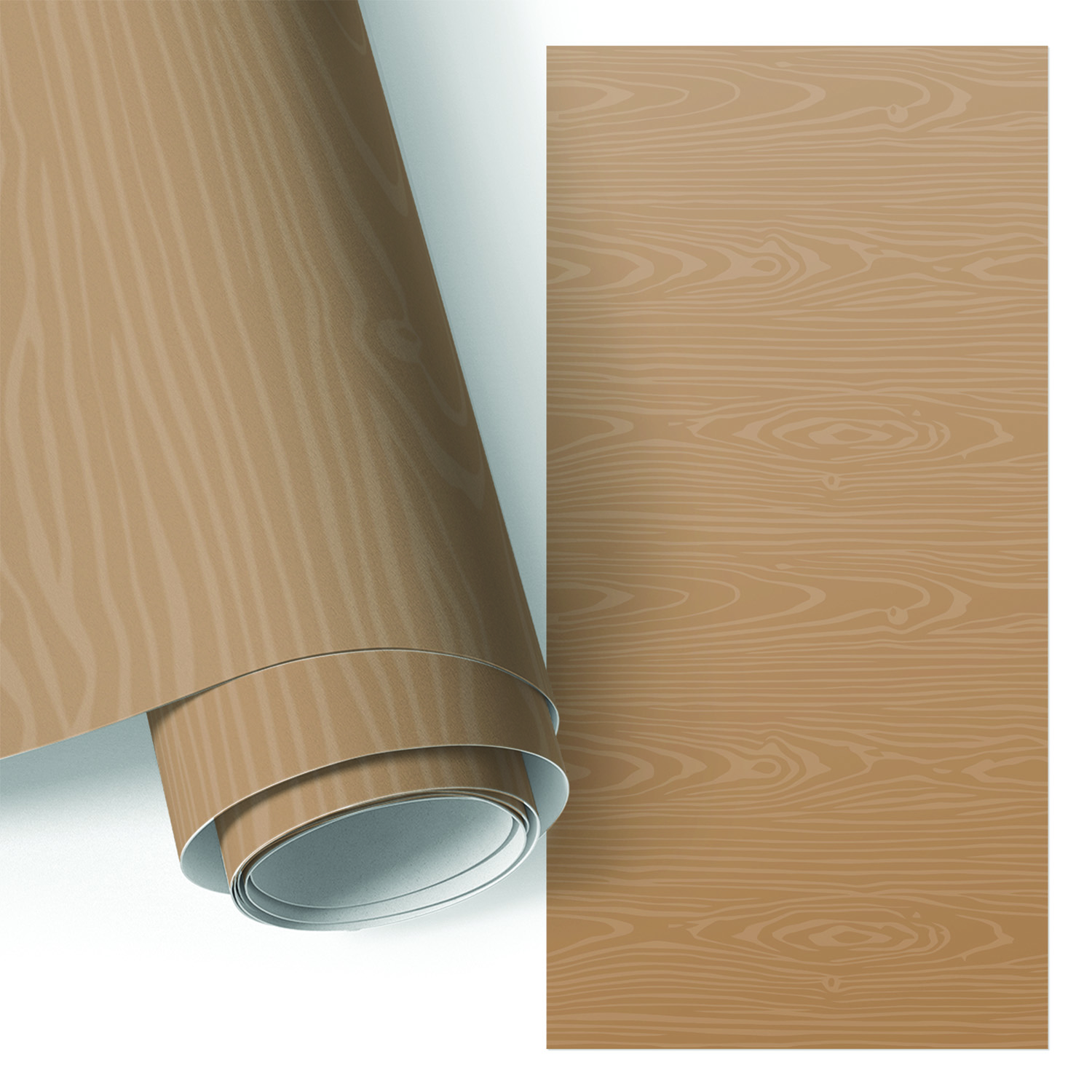 Film Auto-adhésif - Adhésif Décoratif - Imperméable - Pour Meubles - Pour Armoires Motif Bois 50x100 Cm