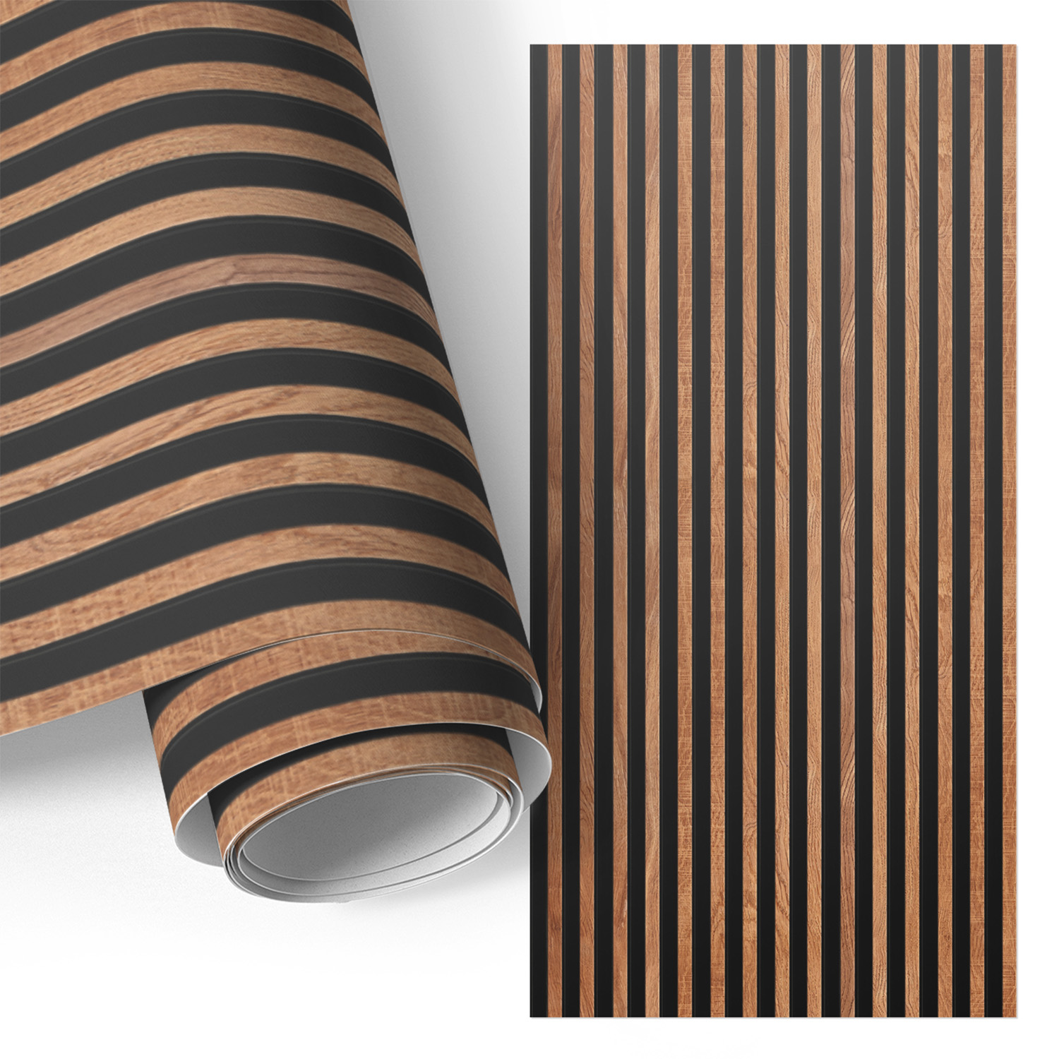 Film Auto-adhésif - Adhésif Décoratif - Rénovation Facile - Pour Meubles - Pour Escaliers - Pour Étagères Lattes En Bois 65x130 Cm