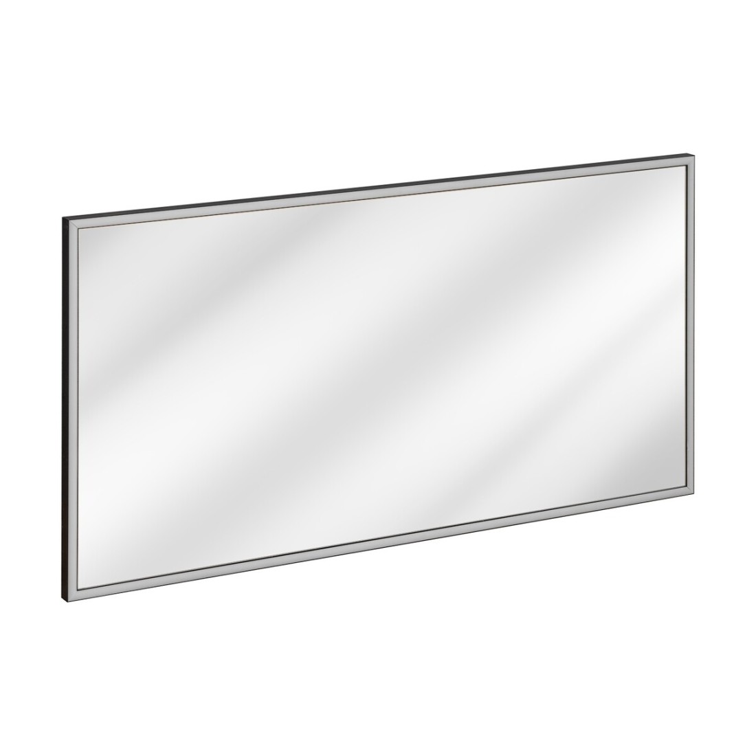 Miroir Salle De Bain Rectangulaire Graphite 123x68 Cm Design
