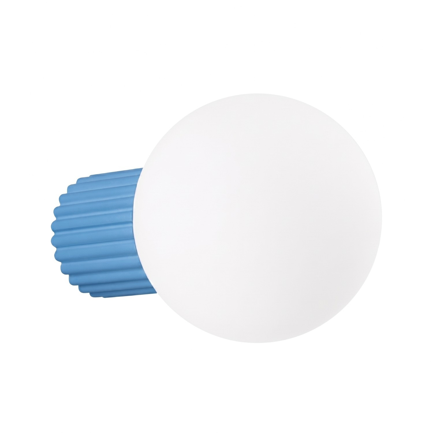 Appliques Halo Aluminium/verre Bleu Ciel 1xg9 12cm Sollux
