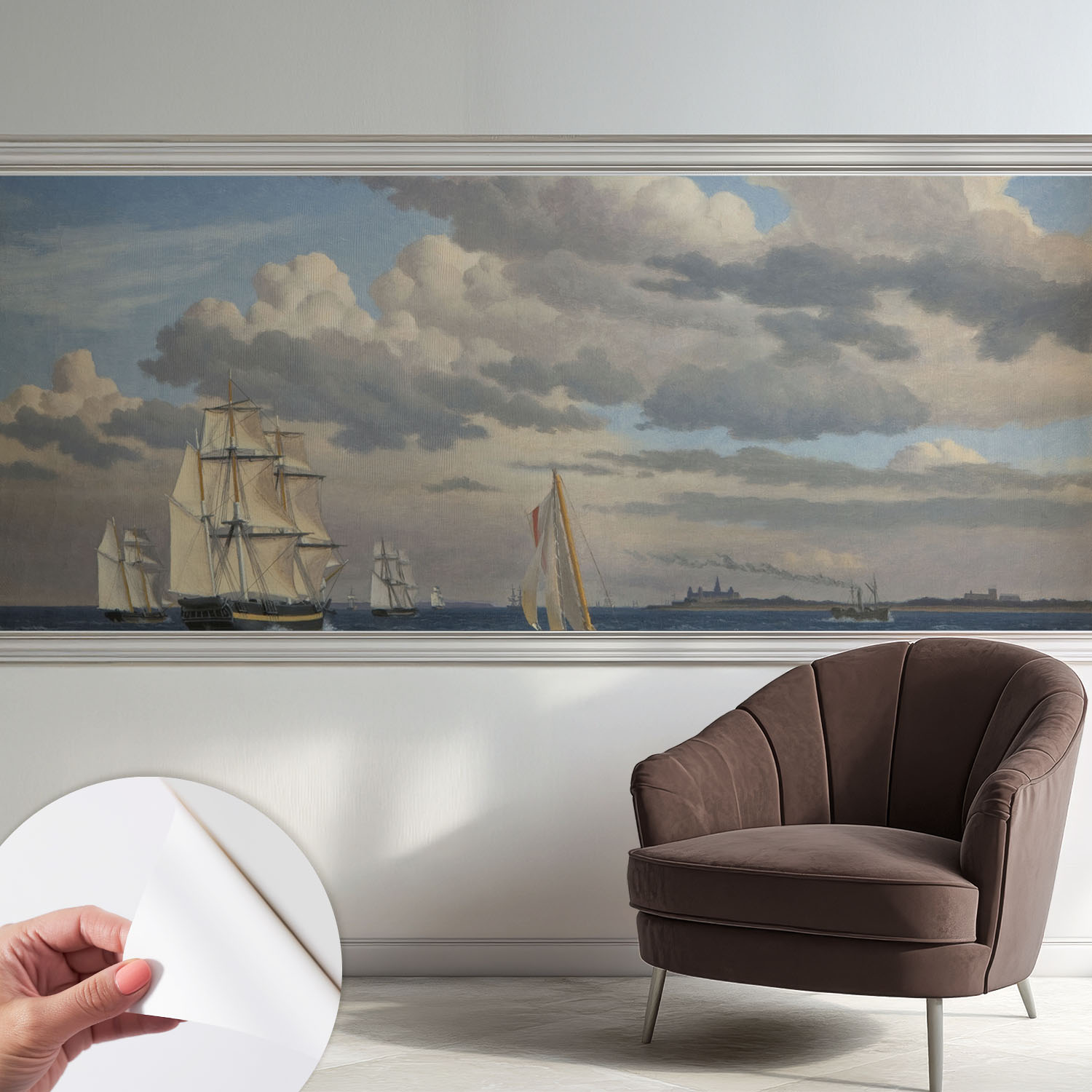 Papier Peint Adhésif Décoratif Avec Colle Pour Salon Chambre Et Bureau Installation Rapide Aventure En Mer 250x104 Cm