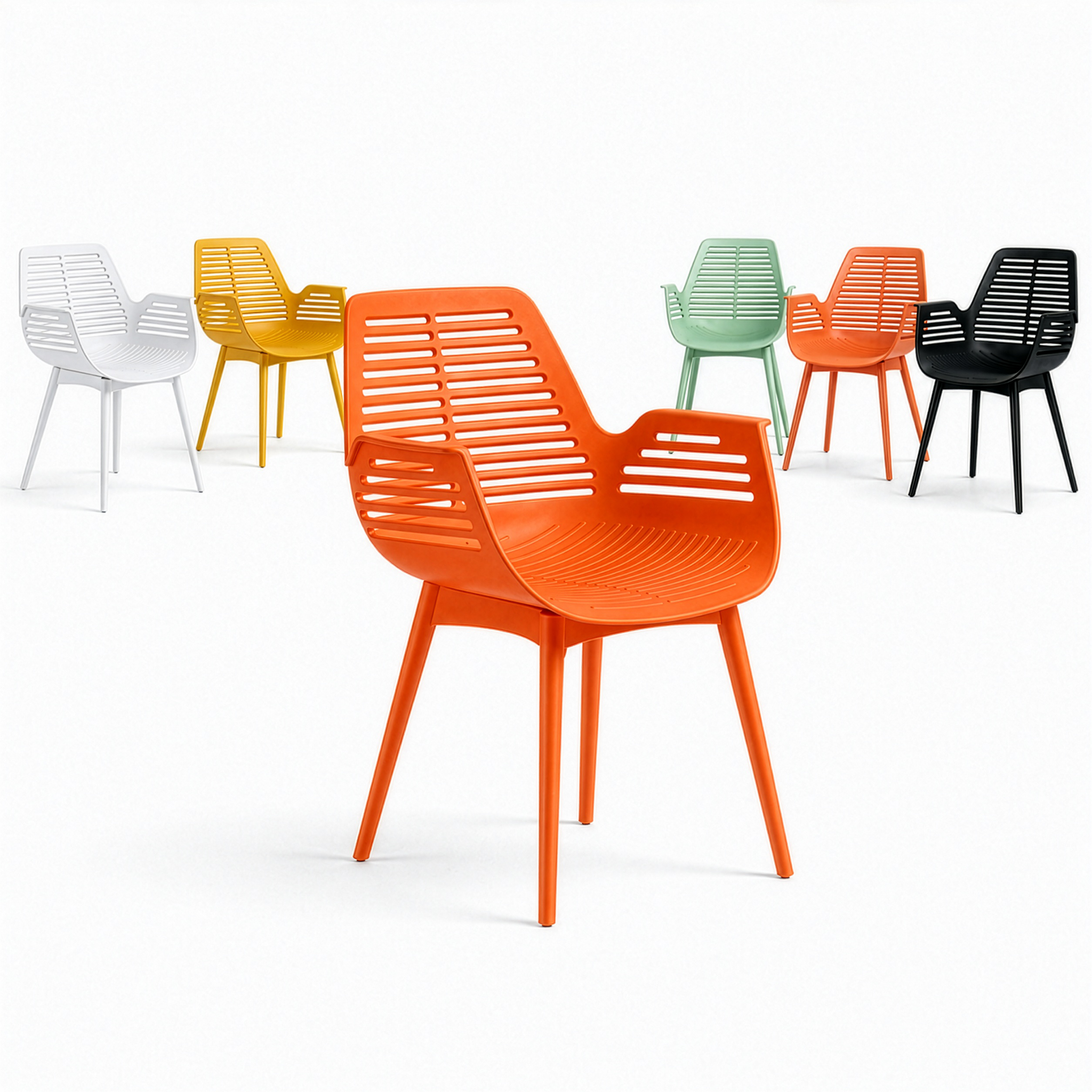 Chaise De Jardin Mayfield Orange 1 Chaise