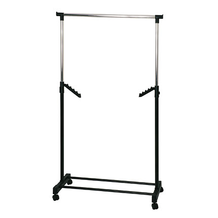 Portant 81x42x100/177 Cm En Métal Noir