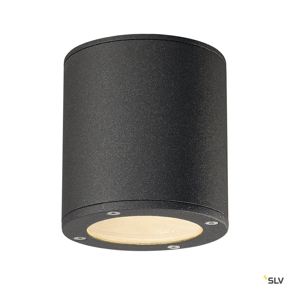 SLV Plafonnier d'extérieur Sitra, anthracite, aluminium, Ø 10 cm