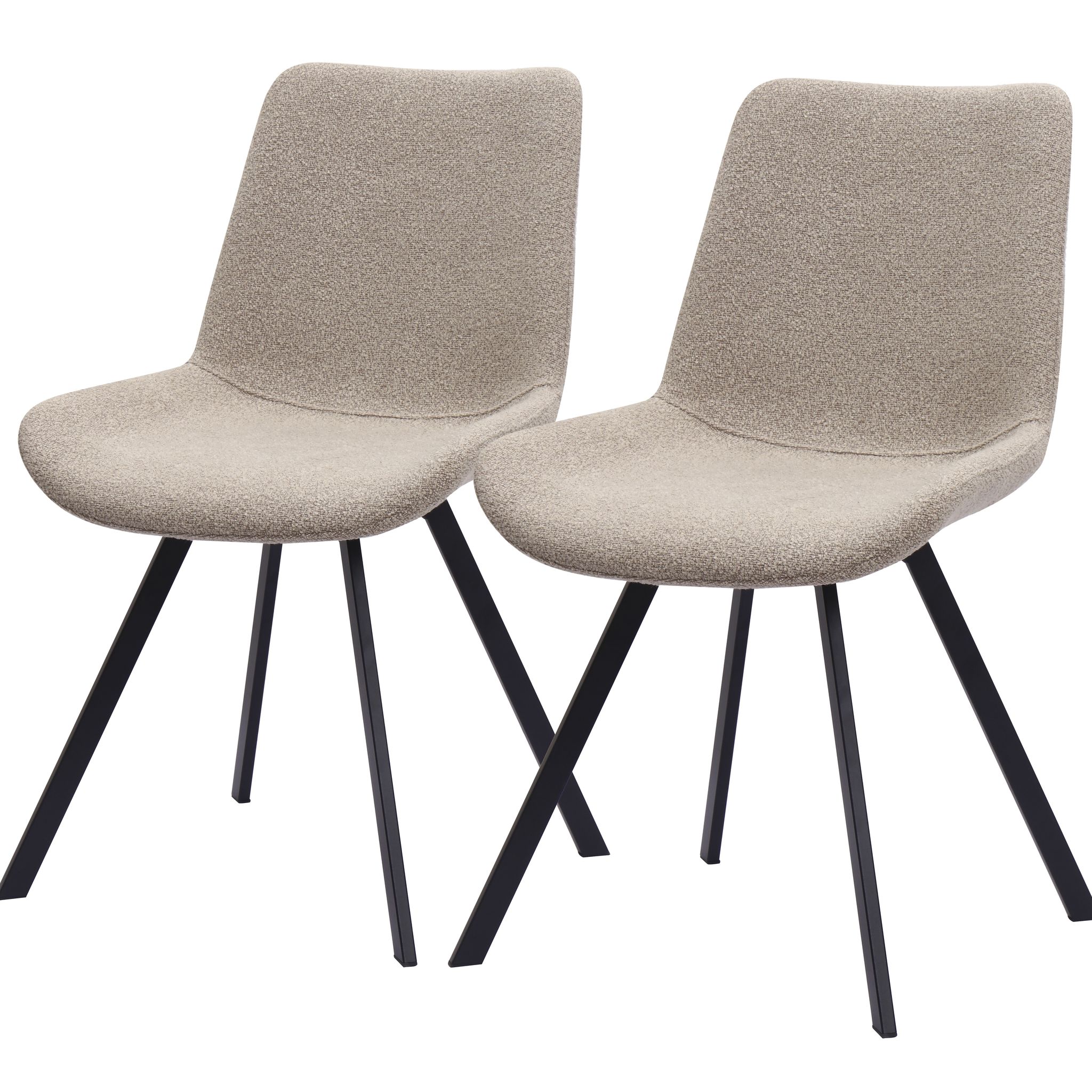 Redom Lot De 2 Chaises De Salle À Manger, Pivotantes À 360°, Dossier Ergonomique, Tissu Et Métal, Kaki