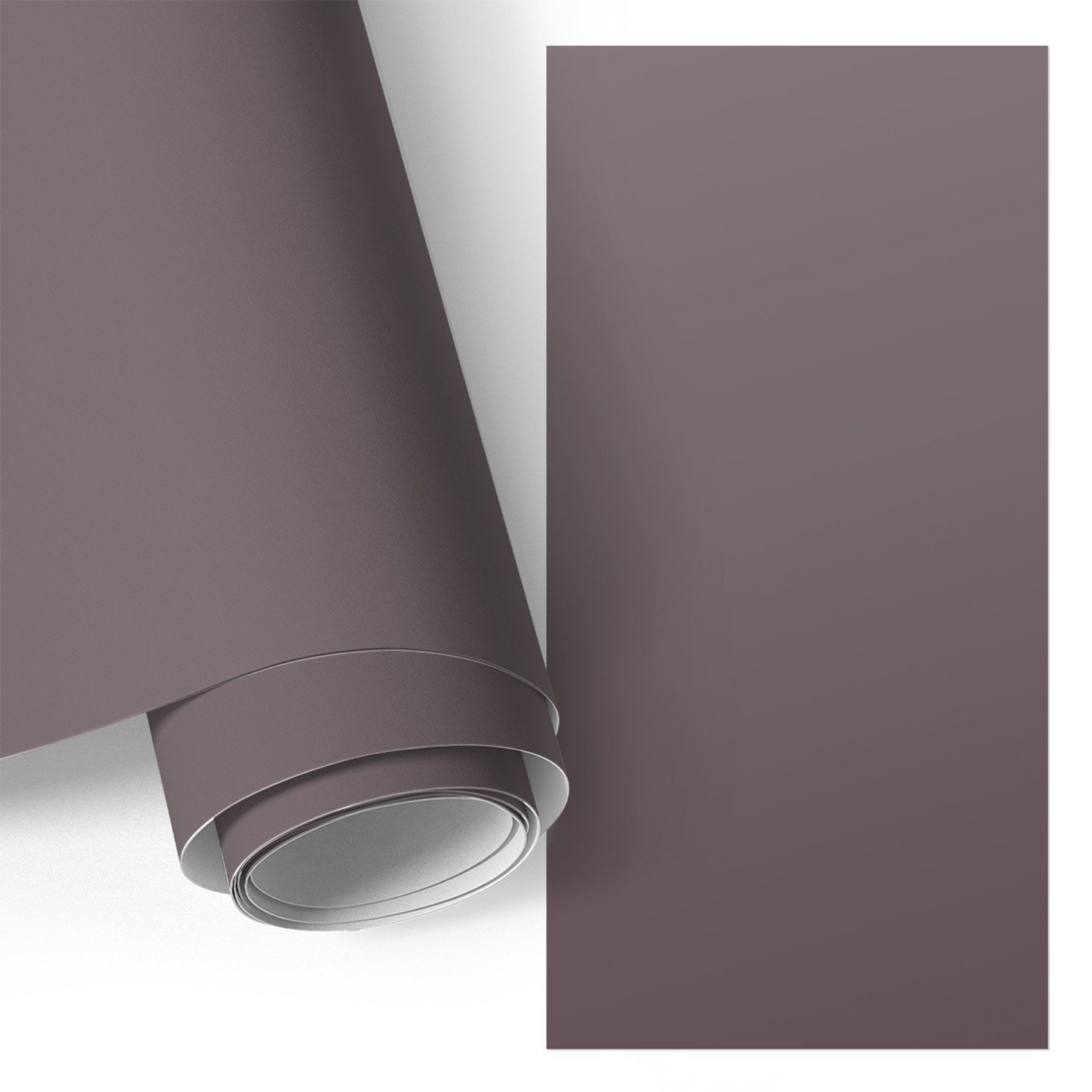 Film Adhésif Décoratif - Look Premium - Transformation Facile - Durable - Pour Placard - Pour Meubles Couleur Gris Cendré 65x130 Cm