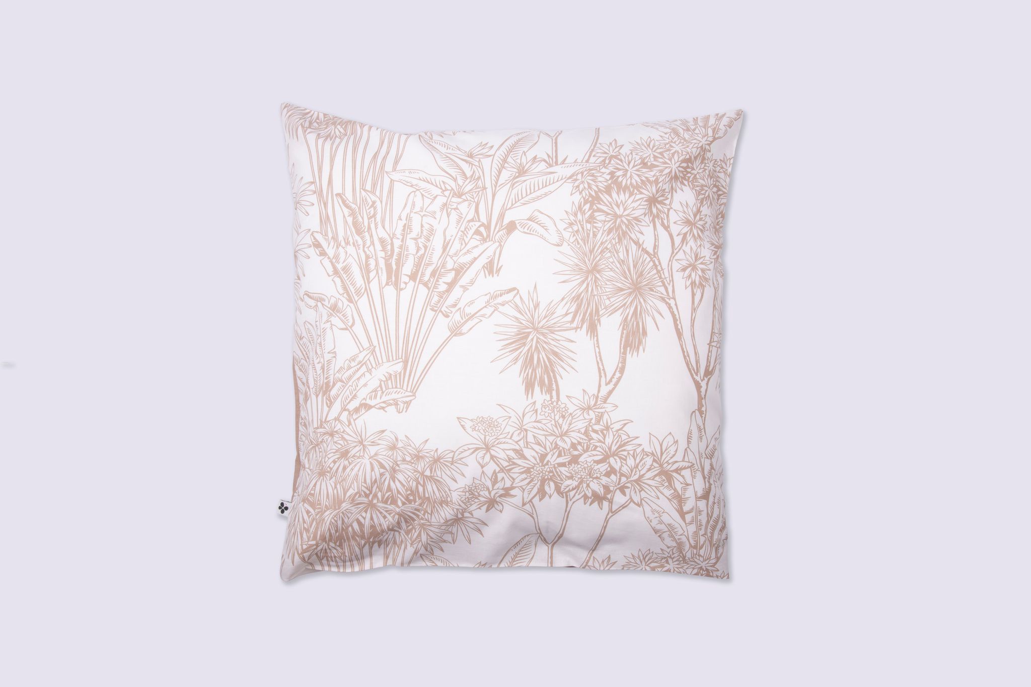 Taie D'oreiller 63 X 63 Cm - 100 % Coton 57 Fils - Imprimé Végétal Java