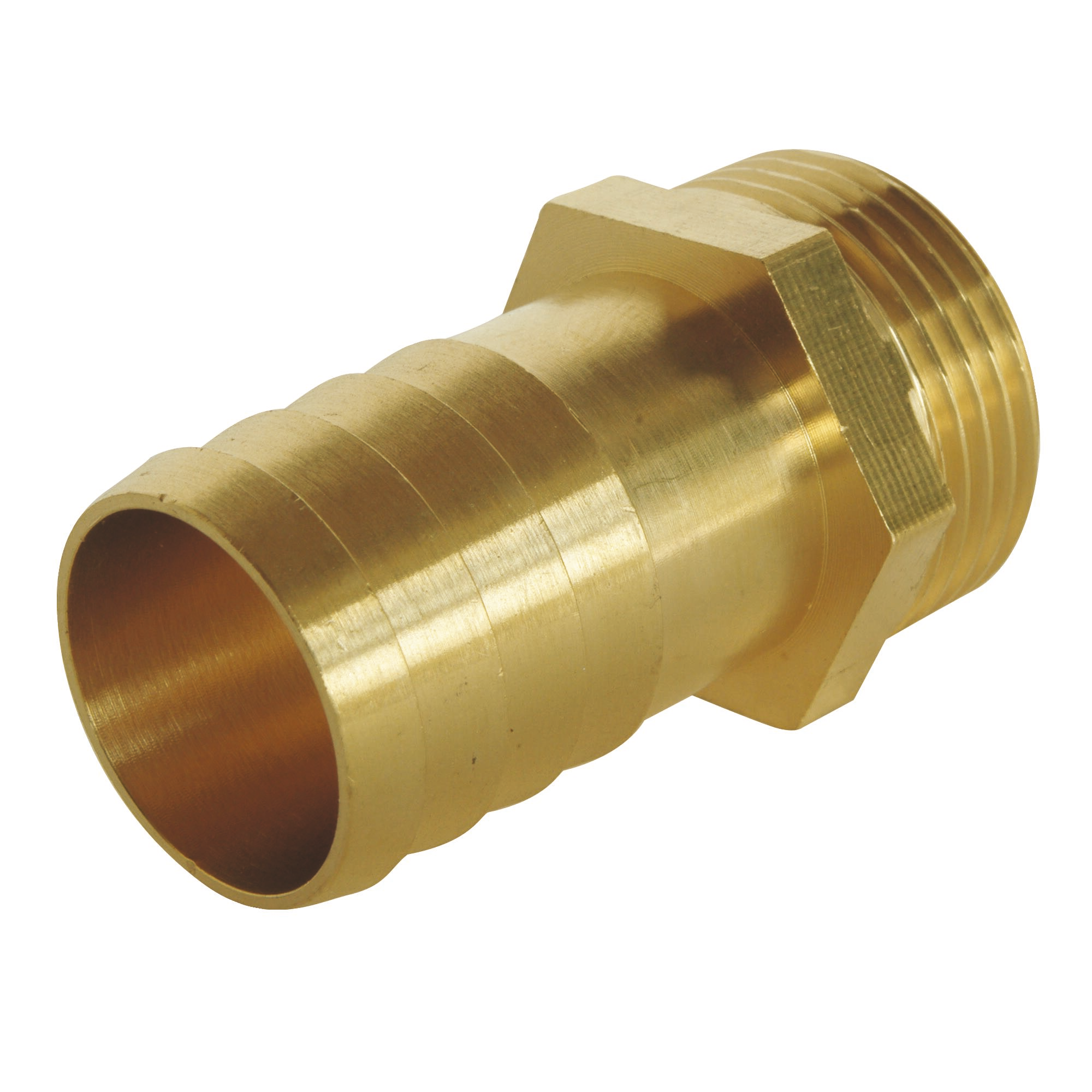 Raccord Cannelé Droit - Mâle 3/8" Pour Tuyau D'Arrosage Ø12mm