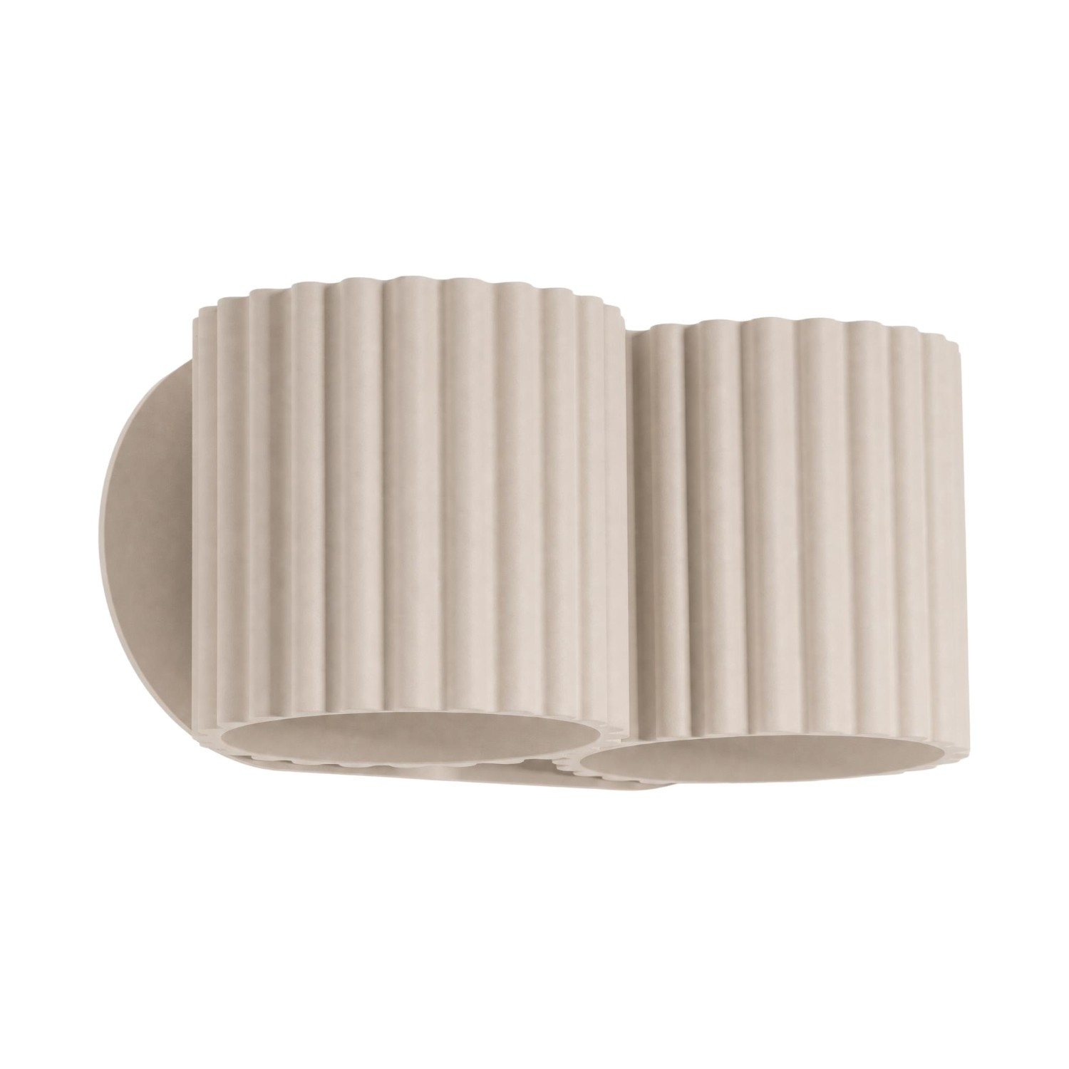 Appliques Aura Aluminium Taupe 2xg9 21cm Sollux