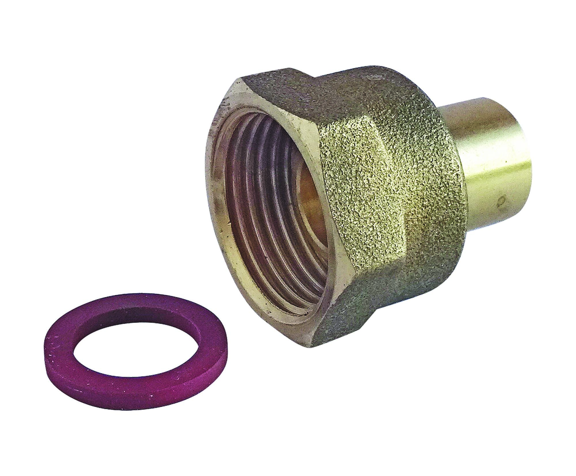 Ayor - Raccord Gaz 2 Pièces À Souder Pour Butane/propane - Cuivre Ø10 - Écrou F20/150