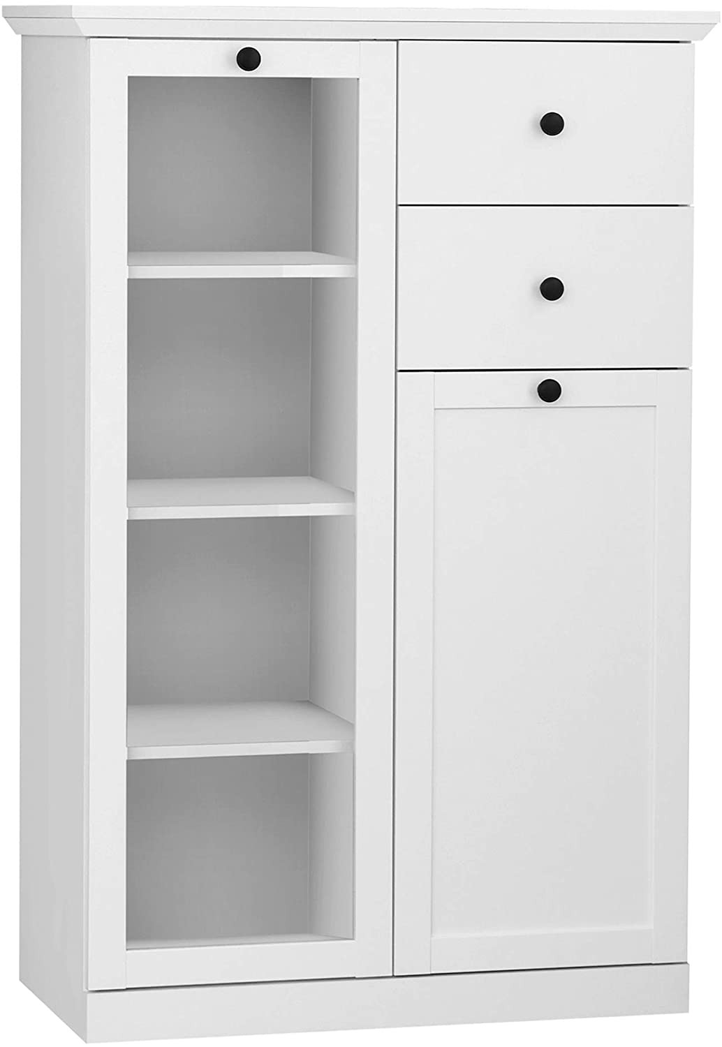 Meuble De Rangement Blanc Style Campagnard Moderne Valex 81cm