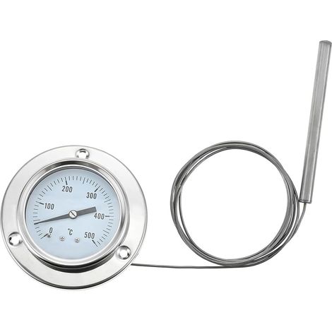 Thermomètre De Four Pour Barbecue Avec Sonde En Acier Inoxydable De 150 Cm Thermomètre Pour Fours À Pizza, Grils À Bois, Pâtisserie (0 500 °c)