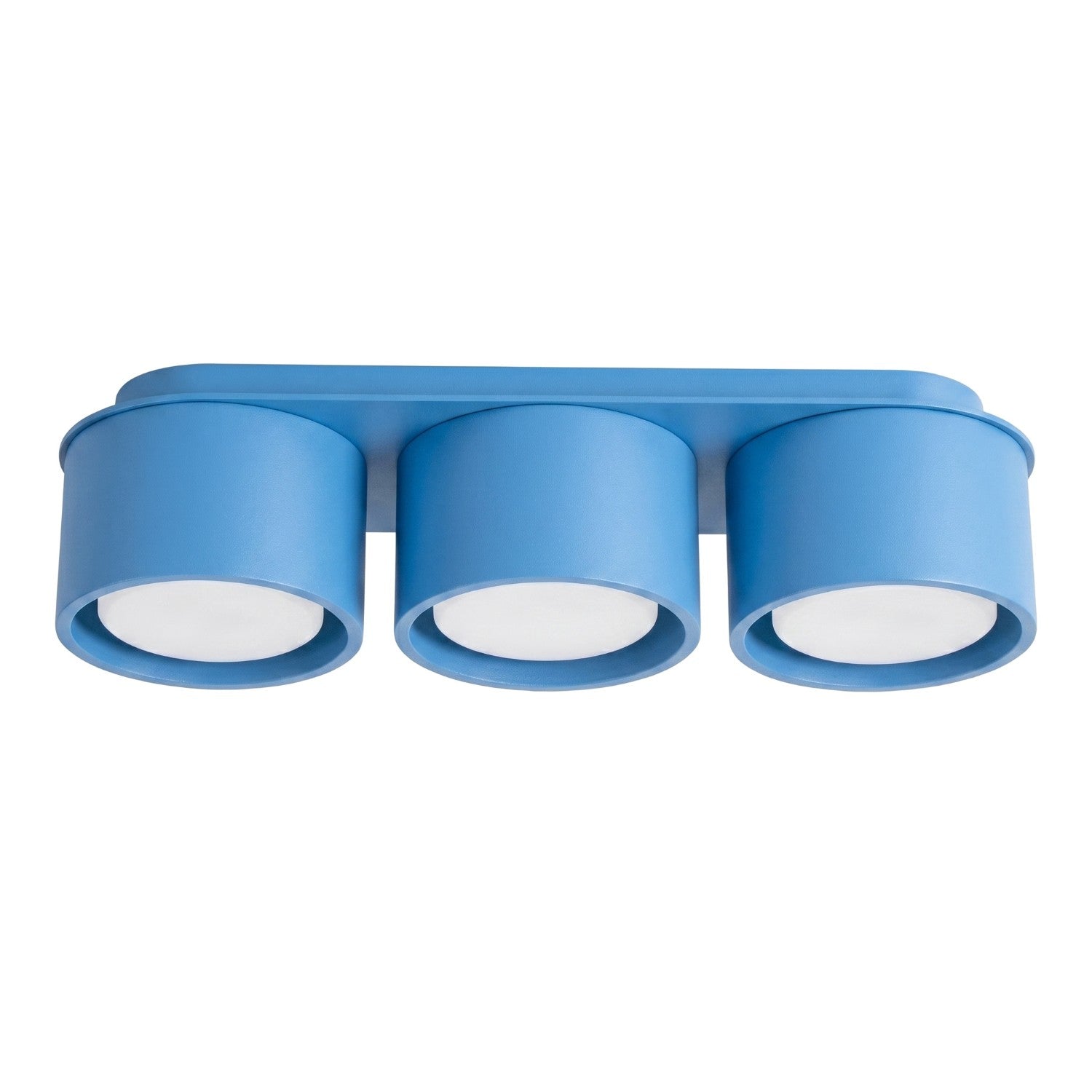 Plafonnier Minimaliste Bleu Clair 3 Lumières 3xgx53 10w Modo Sollux Lighting