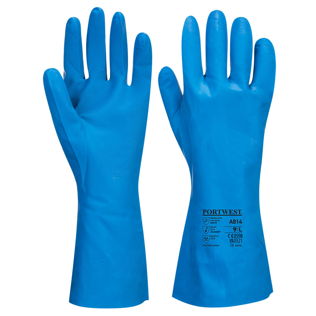 Gant Nitrile Contact Alimentaire Couleur: Bleu Taille L - Portwest