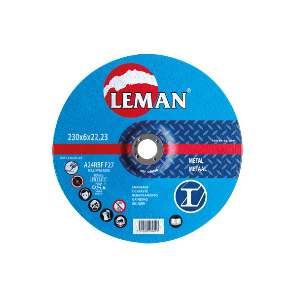 Disque De Polissage Pour Ponçage De L'Acier 230x6mm 236.00.25 Leman