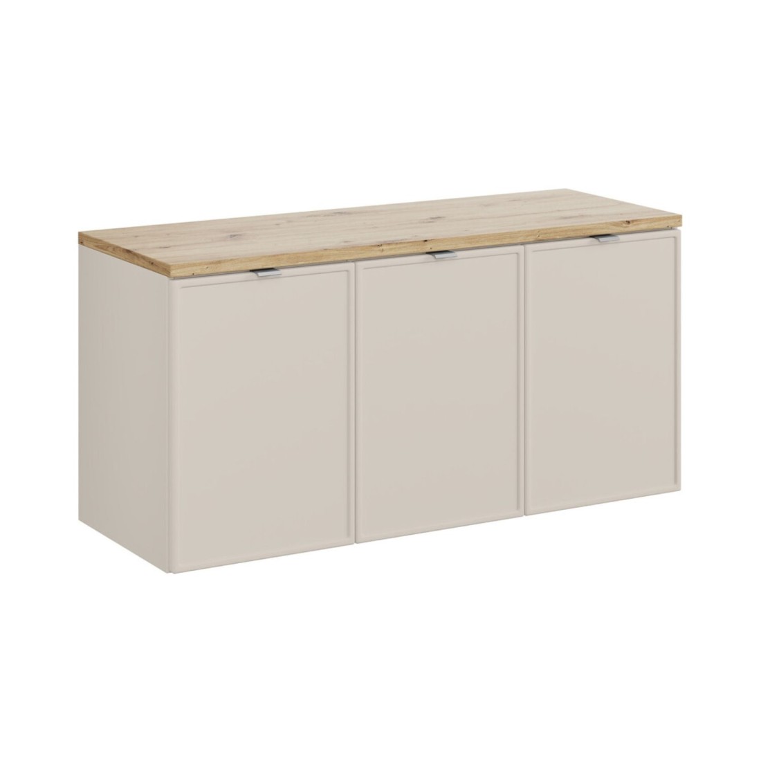 Ensemble De Salle De Bain Brazza: Meuble Sous Vasque À Placards 120cm + Plan Pour Vasque