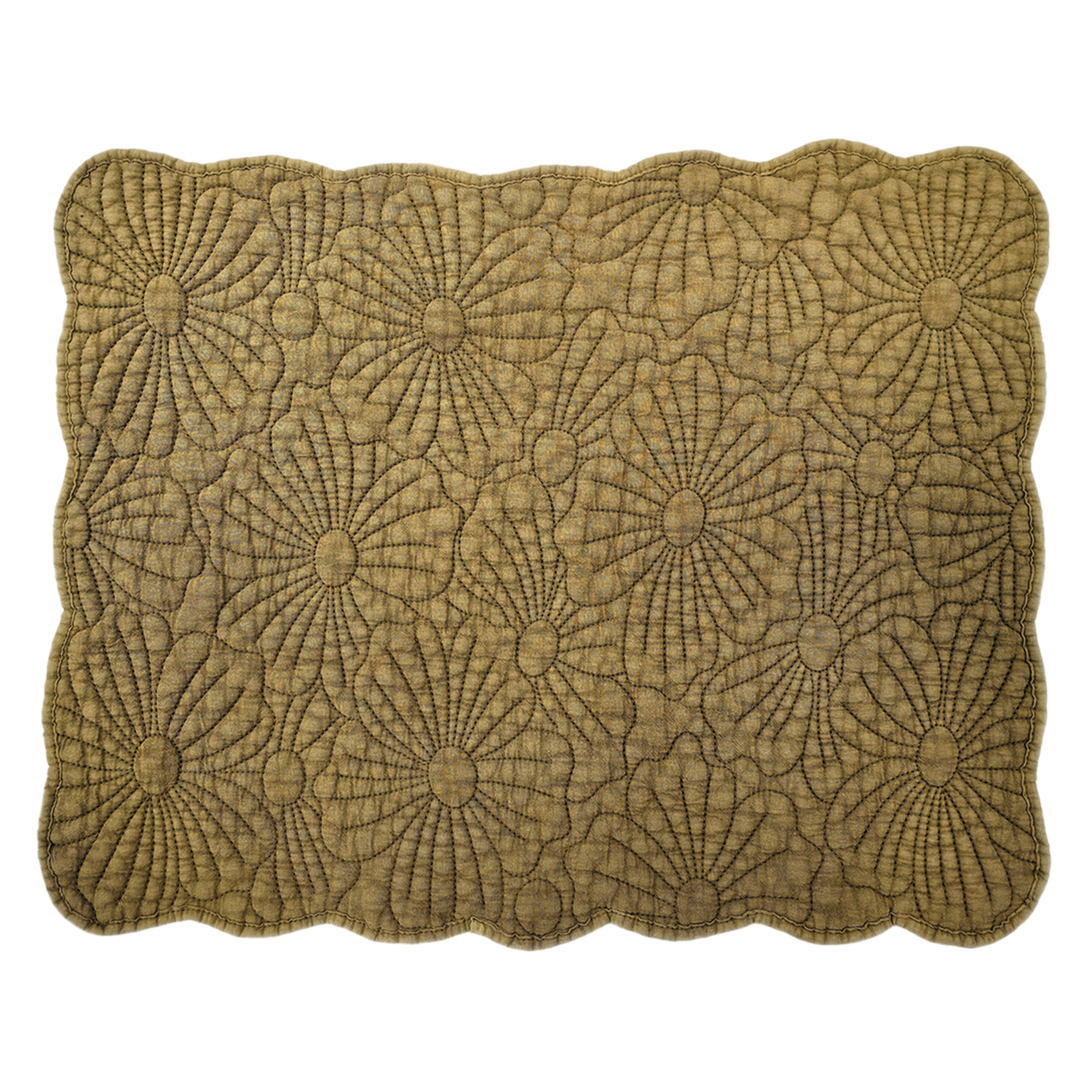 Set De Table Tissu Rectangle Matelassé Coloris Camel