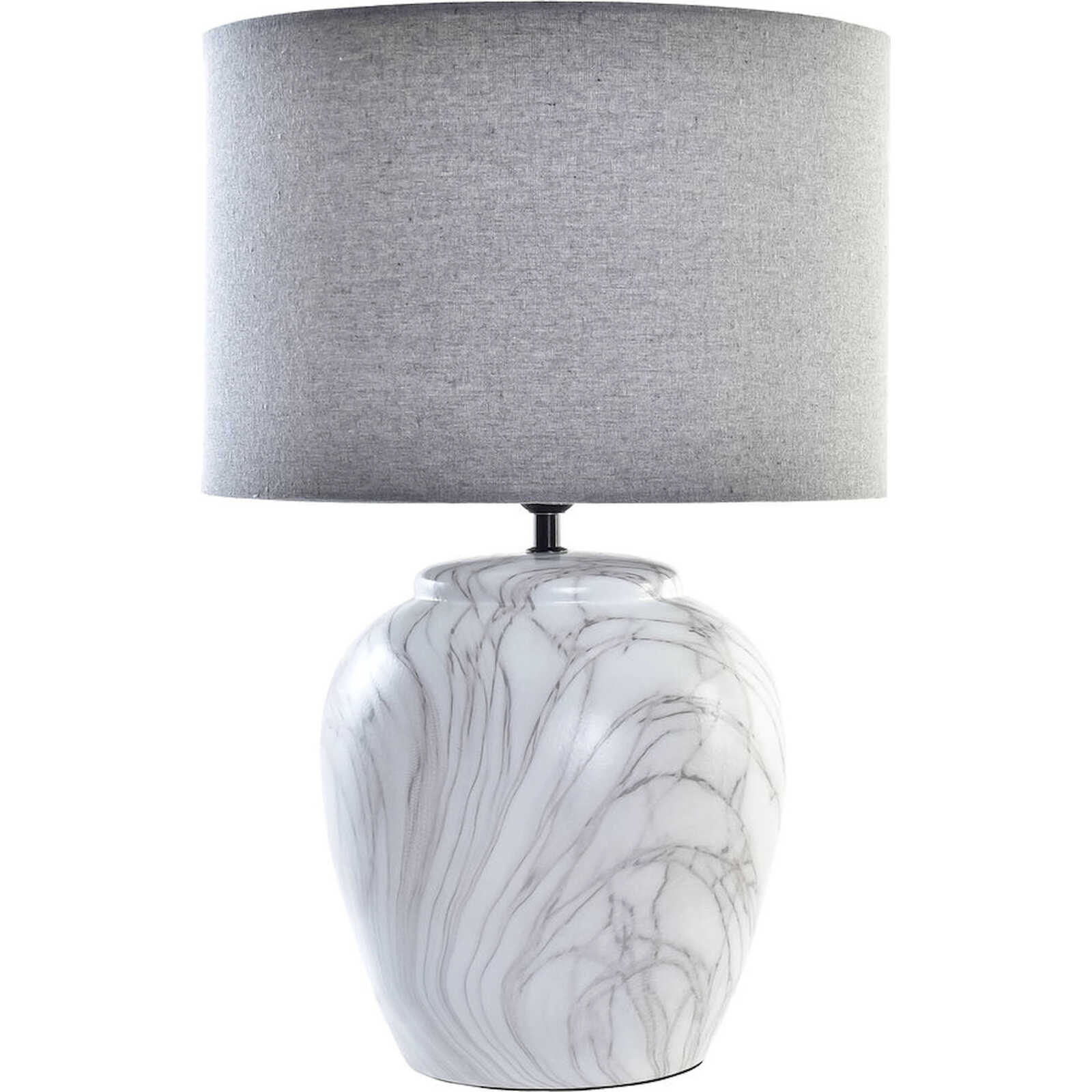 Lampe De Salon Effet Marbre Pour Élégance Intemporelle - Effet Marbre Blanc Et Gris Élégant