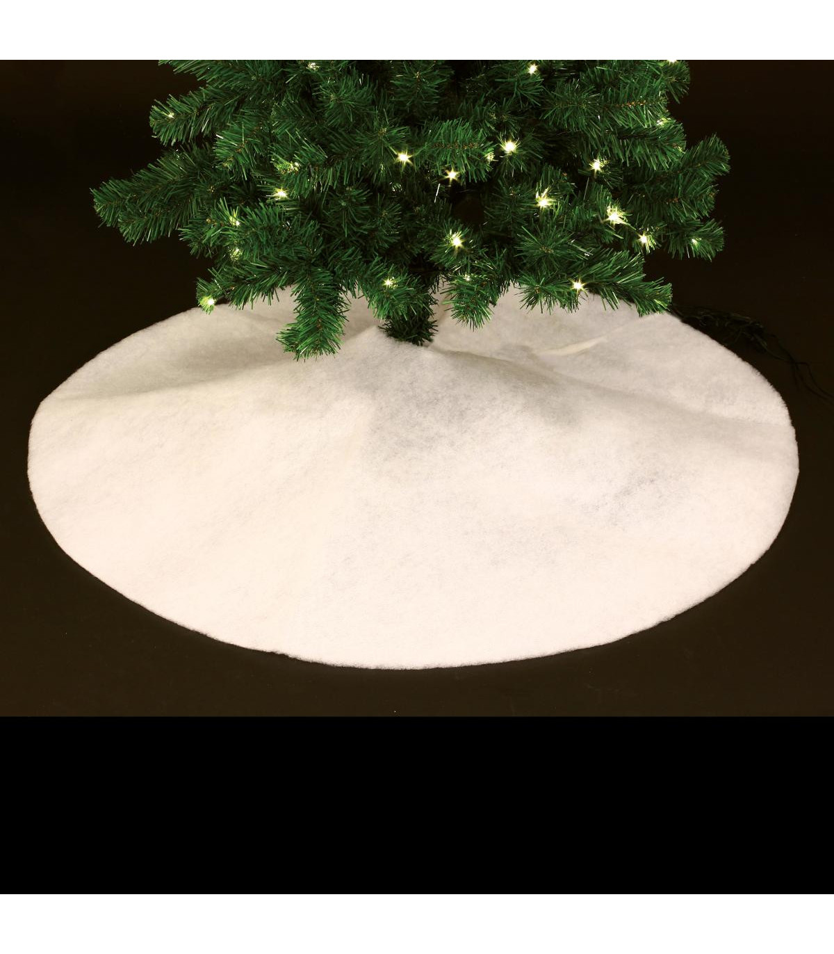 Fééric Lights And Christmas - Déco De Noël Tapis Pour Pied De Sapin Blanc Neige D 100 Cm - Feeric Christmas