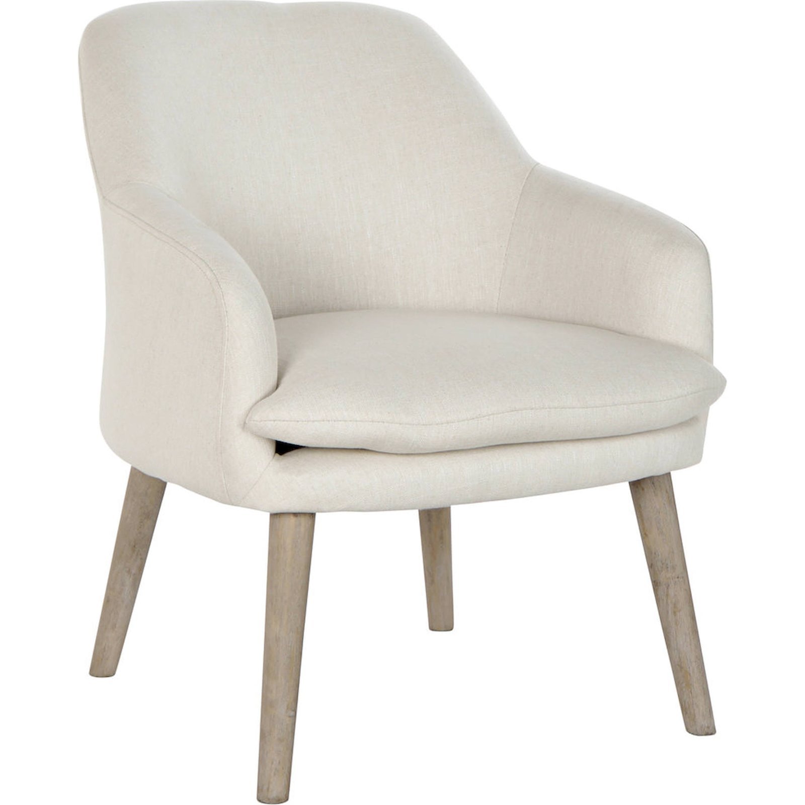 Fauteuil Beige Élégant Et Confort En Polyester - Beige Chaleureux