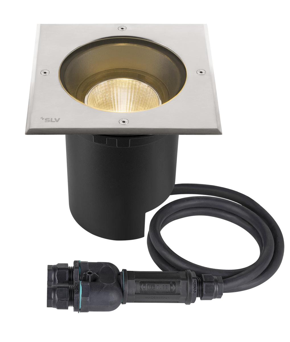 Encastré De Sol Carré Dasar 2.0 24° 3000 K Alimentation Dali Acier Inoxydable - Slv - 1007244
