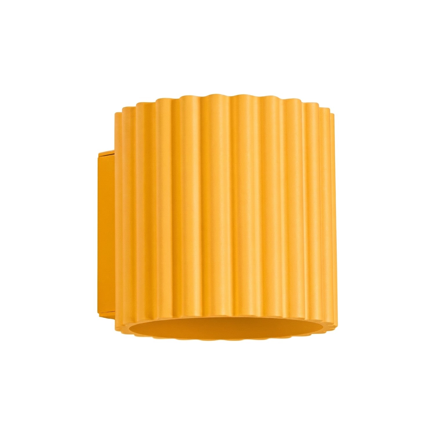 Applique Murale Moderne Jaune Striée Haut Bas 1xg9 8w Aura Sollux Lighting