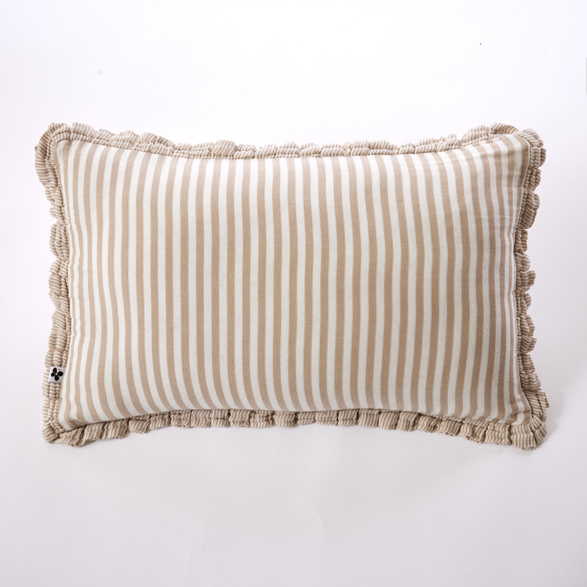 Coussin Déhoussable Gaze De Coton 45 X 45 Cm Ficelle - Livia
