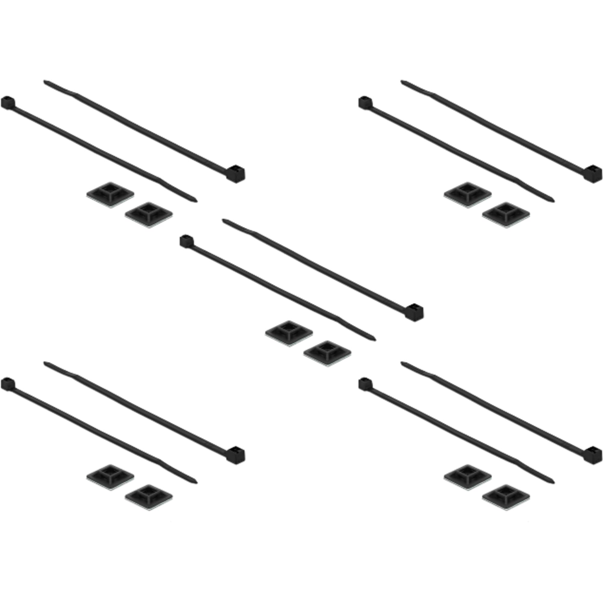 Befestigungssockel 20 X 20mm Avec Kabelbinder L 200 X B 2,5mm Länge: 200 Mm