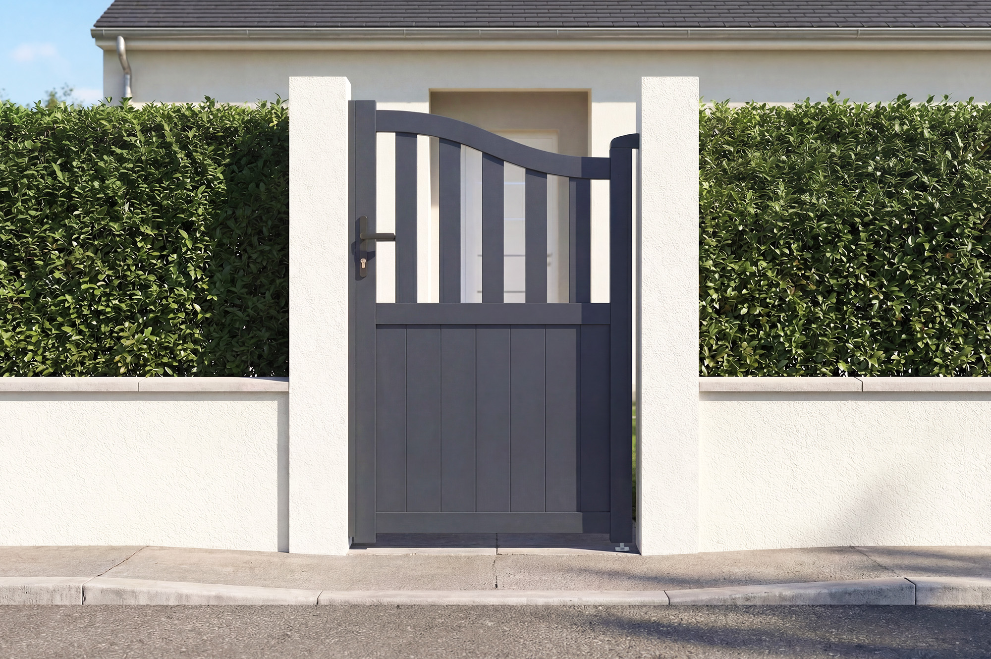 Portillon 1m Meije H.160cm Aluminium Gris