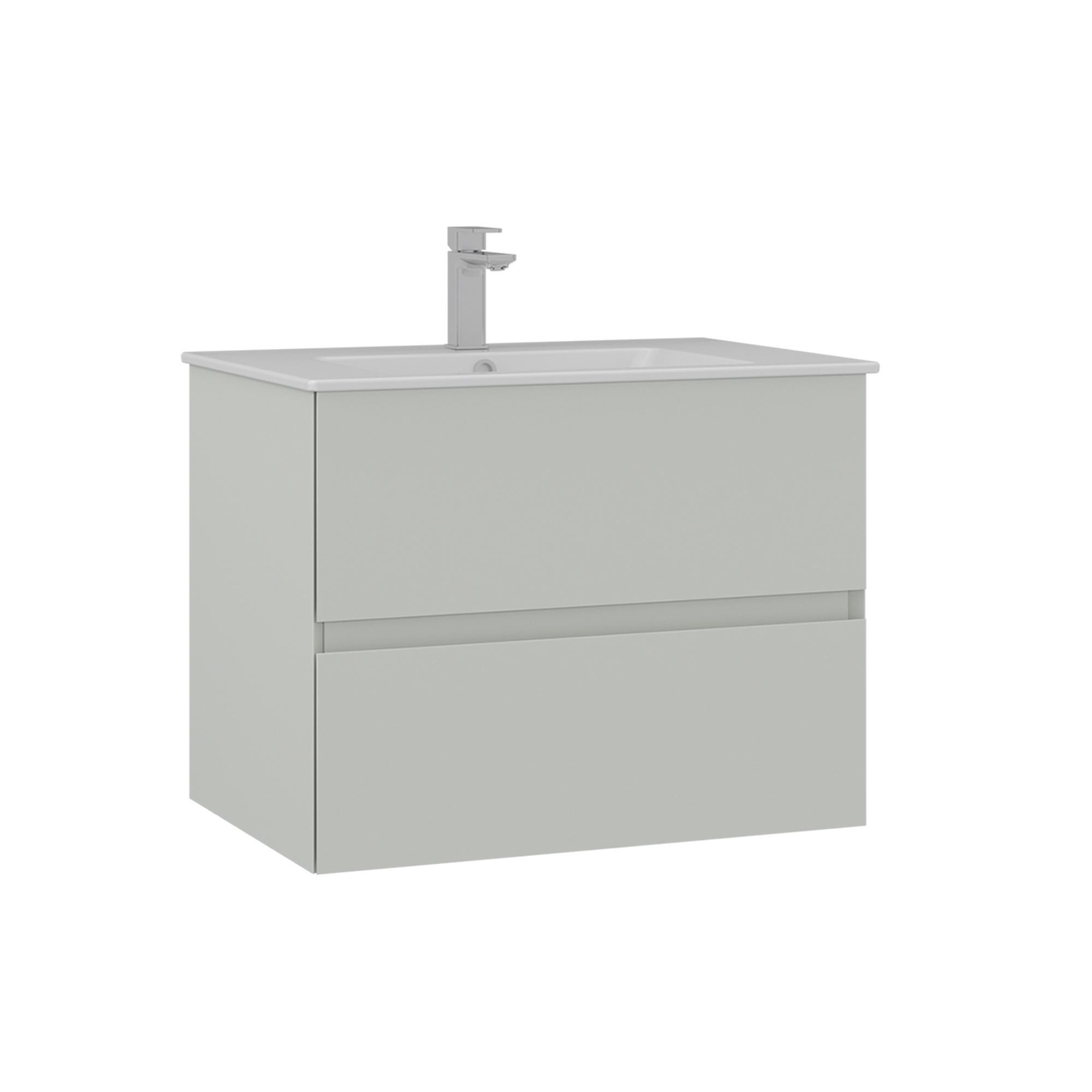 Meuble Vasque "nest 71 V2" - 71 X 51 X 55 Cm - Matte Cashmere