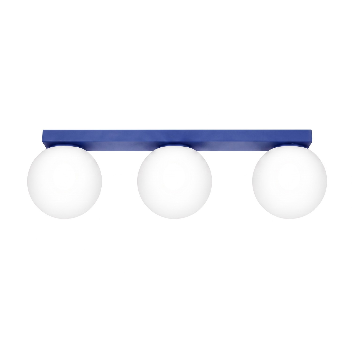 Plafonniers Yoli Acier/verre Outremer 3xg9 50cm Sollux